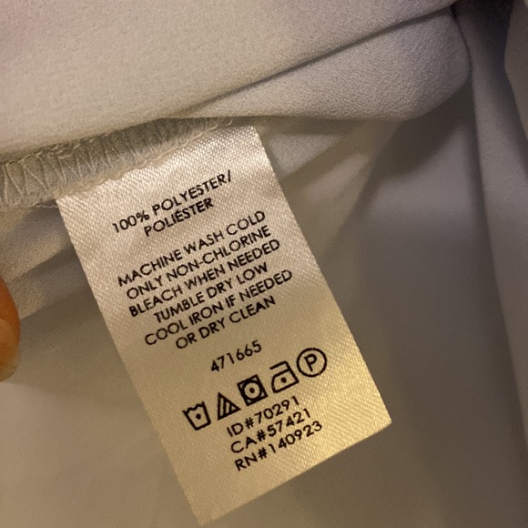 LOFT Blue Ruffle Sleeve Top - Picture 6 of 6